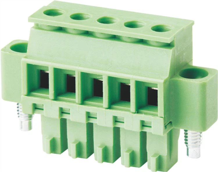 3.81mm Pitch Screw Female Connector Vertical with Flange