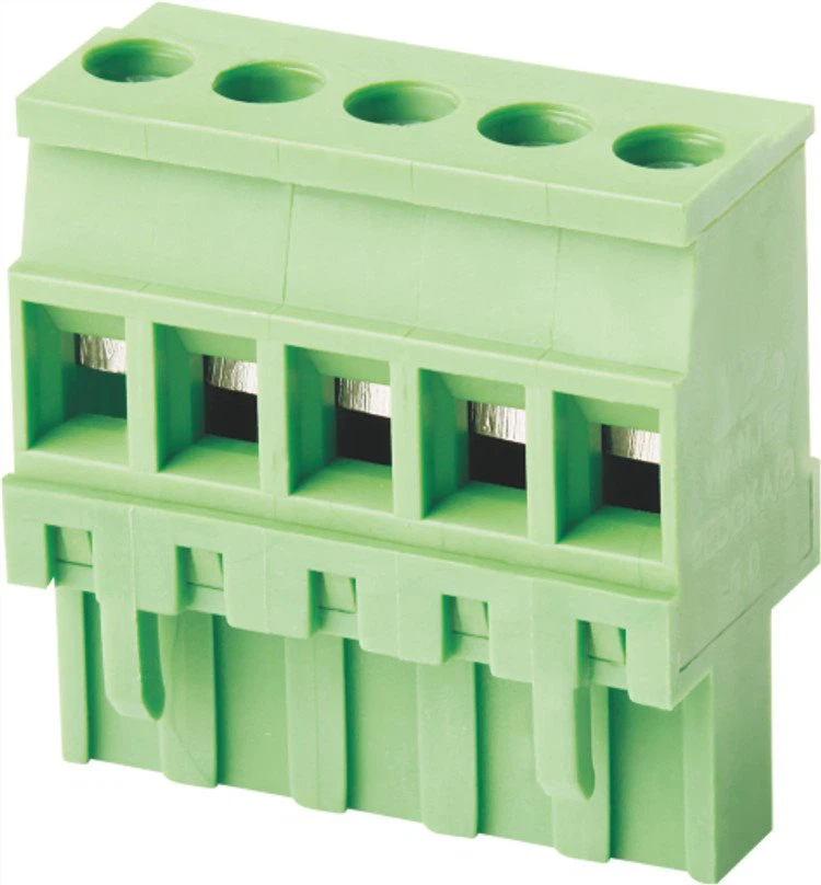 5.08mm Pitch Wire to Wire Panel Mounted Through Wall Pluggable Type Wire Terminal