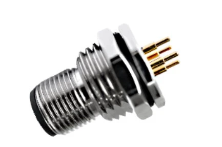 M12 Male Front Fastened A-Coding 3PIN M16*1.5