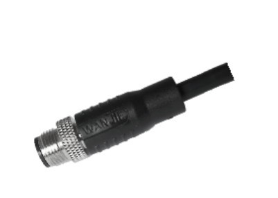 M12 Male Straight Shield A-Coding