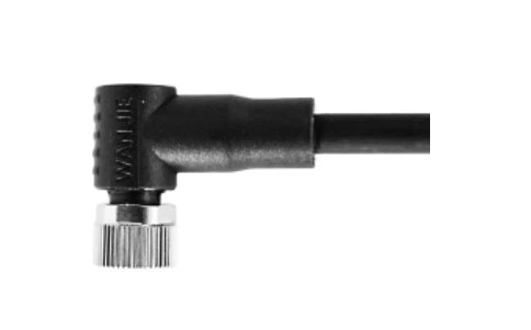 M8 Female Right Angle UnShield A-Coding 3PIN PUR 3.0M M8X1.0
