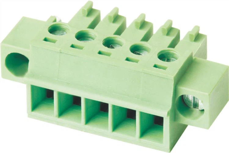 Pluggable Female 3.81mm Terminal Block with Flange