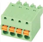 Female Pluggable Spring Terminal Connector 3.81mm