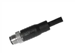 M12 Male Straight Shield A-Coding 4PIN PVC Cable 1.0M M12X1.0