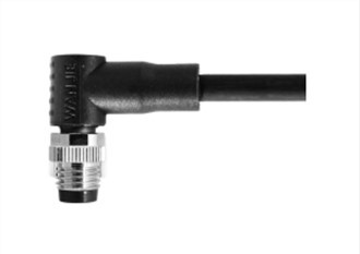 M8 Male Right Angle UnShield A-Coding 8PIN PUR 1.0M M8X1.0
