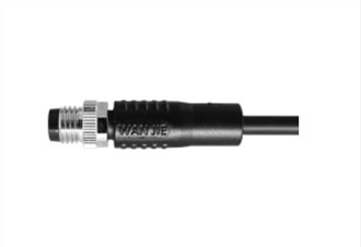 M8 Male Straight UnShield A-Coding 3PIN PUR 2.0M M8X1.0