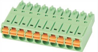 Nylon Pluggable Plastic Terminal Block Spring Type 3.5mm Pitch