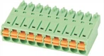 Nylon Pluggable Plastic Terminal Block Spring Type 3.5mm Pitch