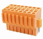 Spring Plug Double Level 3.5mm Pitch Connector with Flange